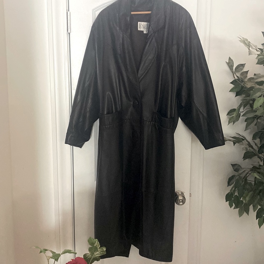 Beautiful Leather Trench coat